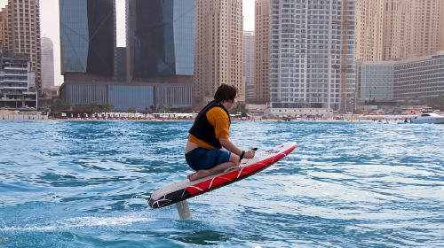 Dubai electric hydrofoil board rental 6