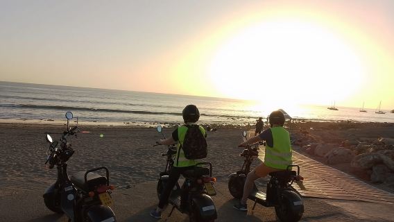 Maspalomas: Sunset E-Scooter Chopper 2 seat Guided Tour