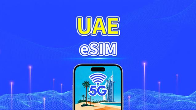 UAE eSIM | 4G/5G | Daily/Data Package | 1–30 Days | 24-Hour Billing | Covers Dubai, Abu Dhabi, Sharjah & More | QR Code