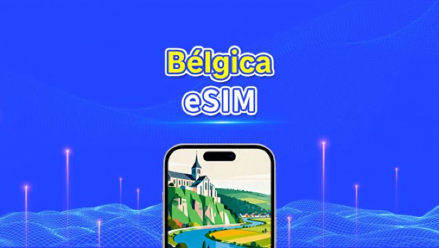 eSIM da Bélgica | 5G/4G | Dados de alta velocidade | 24 horas | Dias opcionais de 1 a 30 dias | Código QR