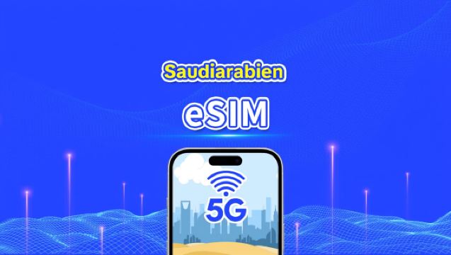 Saudiarabien eSIM | 5G/4G | Höghastighetsdata | Daglig paket/datapaket | 24 timmar | 1-30 dagar | QR-kod