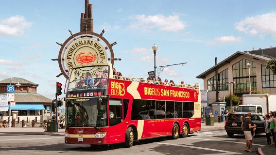 SF: Crociera al Golden Gate e Tour in Autobus Hop-On Hop-Off (Risparmia il 15%)