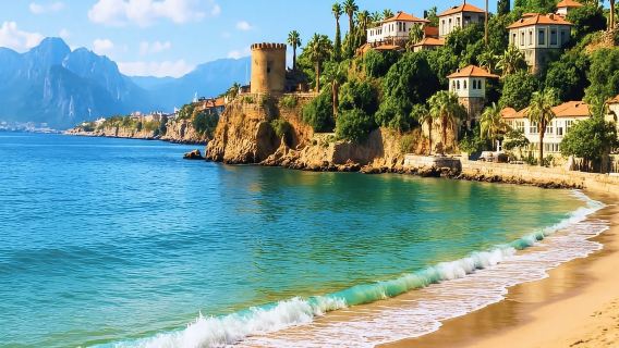 Antalya: Perjalanan Bot Santai dengan Air Terjun Düden & Makan Tengahari