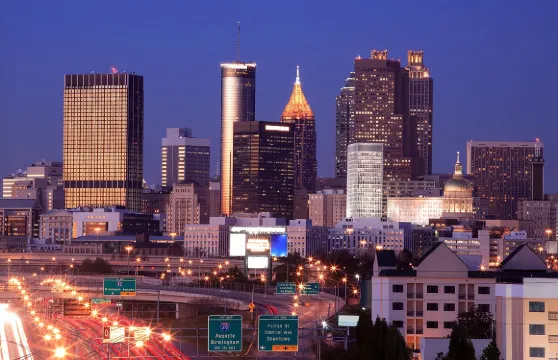 亞特蘭大城市燈光夜遊（含拍照與晚餐）