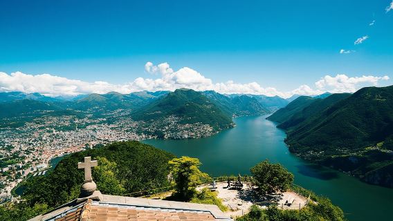 Lugano Region Guided Excursion from Lugano to Monte San Salvatore by funicular