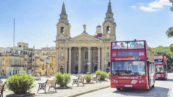 City Sightseeing hop-on hop-off boat and bus tour of Malta