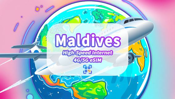 eSIM Maldives | 5G/4G | Dữ liệu tốc độ cao | 24 giờ | Ngày có thể lựa chọn | Mã QR