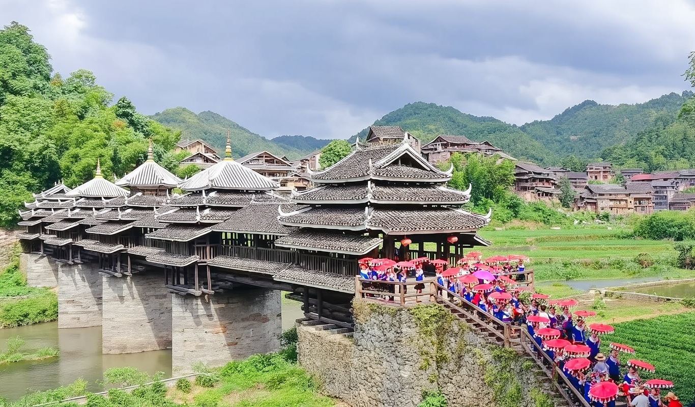 Liuzhou + Villaggio Dong di Yueye + Spettacolo dal vivo "Zuomei" + Torre del Tamburo di Sanjiang/guida multilingue@