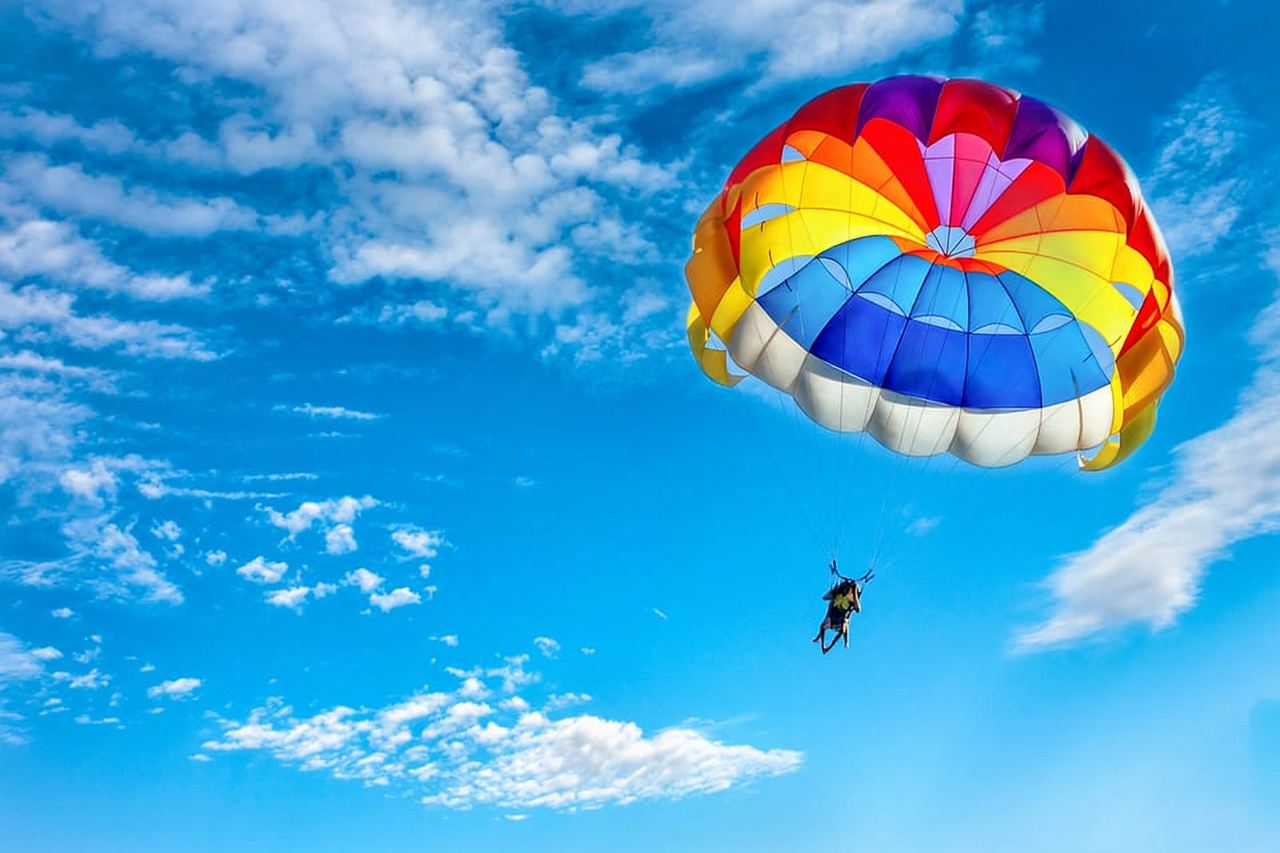Parasail Over Cabbage Beach