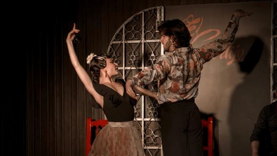 Madrid: Lokale Flamenco-Show im El Cortijo