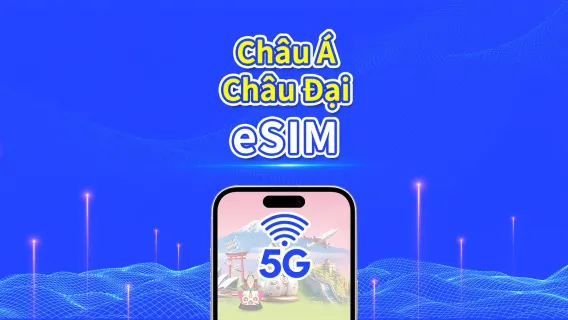 Châu Á – Thái Bình Dương | 5G/4G | Gói dữ liệu hàng ngày/tổng | 1–30 ngày | Tính cước 24 giờ | Mã QR