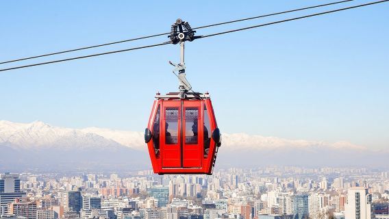 Cable Car, Funicular and Sightseeing Bus in Santiago one day