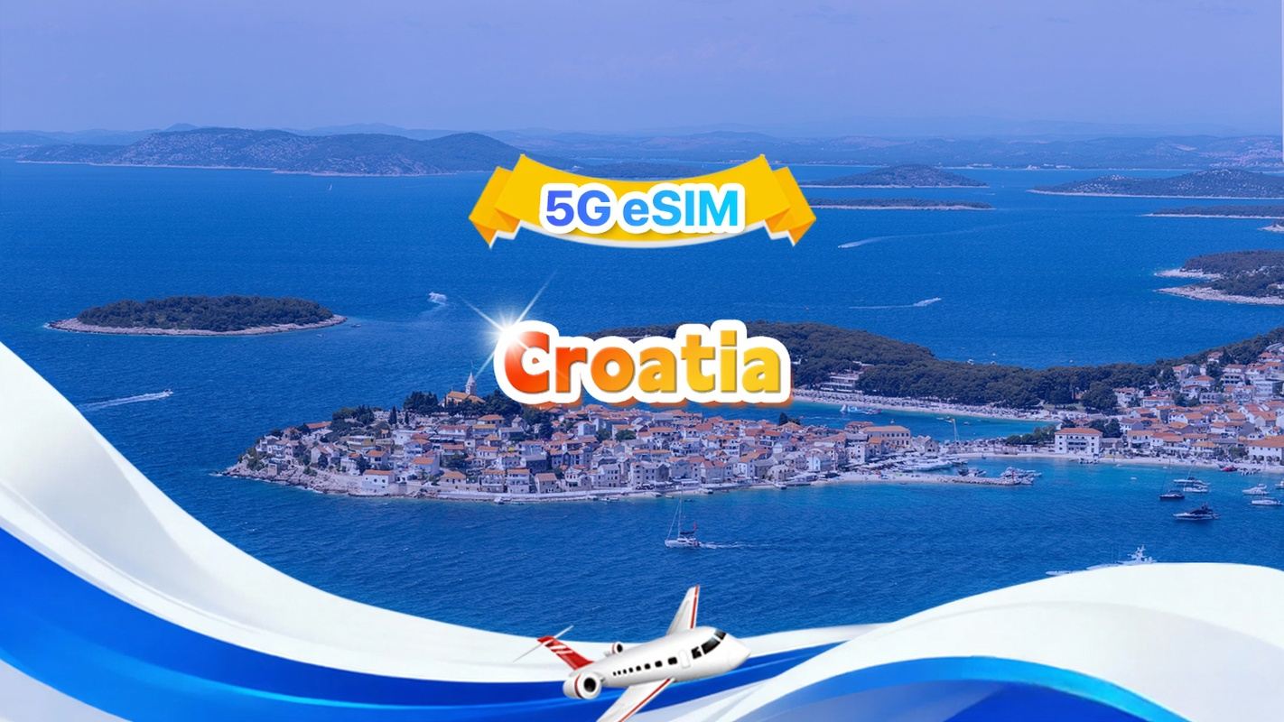 Croatia 5G eSIM | Total | Total 1-30GB | 3-30 days | 24-hour | QR code