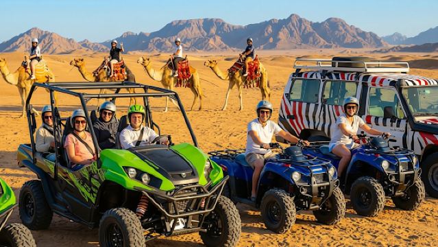 Safari Mattutino in Quad, Buggy sulla Sabbia e Jeep 4x4 con Giro in Cammello a Hurghada