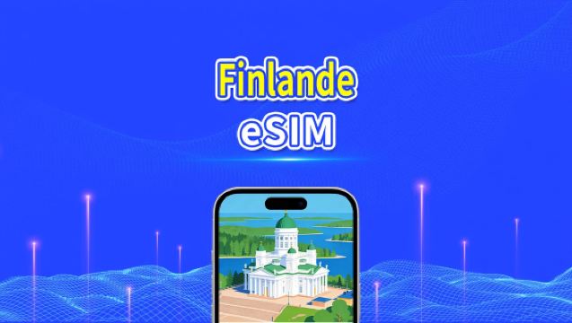 Finlande eSIM | 5G/4G | Données haut débit | 24 heures | 1 à 30 jours | QR code