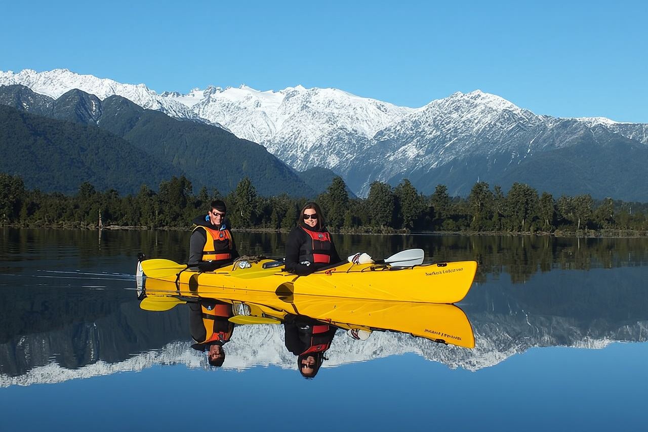 Avventura in kayak per piccoli gruppi dal ghiacciaio Franz Josef