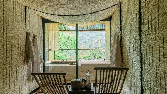 新北烏來|馥森阪治Trio|溫泉景觀湯屋・精緻餐點|自行官網線上預約