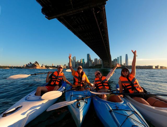 Sydney: Sunset Kayak - Opera & Harbour Bridge Tour (5p. max)