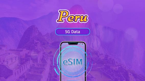 Peru | eSIM 5G/4G | Forfait total | Facturation 24h | 30 jours | Code QR
