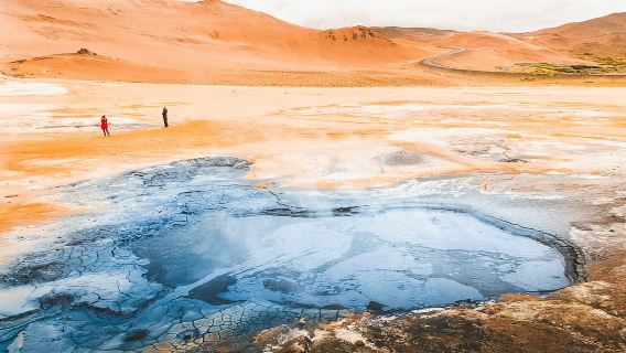 Lake Myvatn + Krabla Volcano + Lava Labyrinth + Dettifoss + Hverir