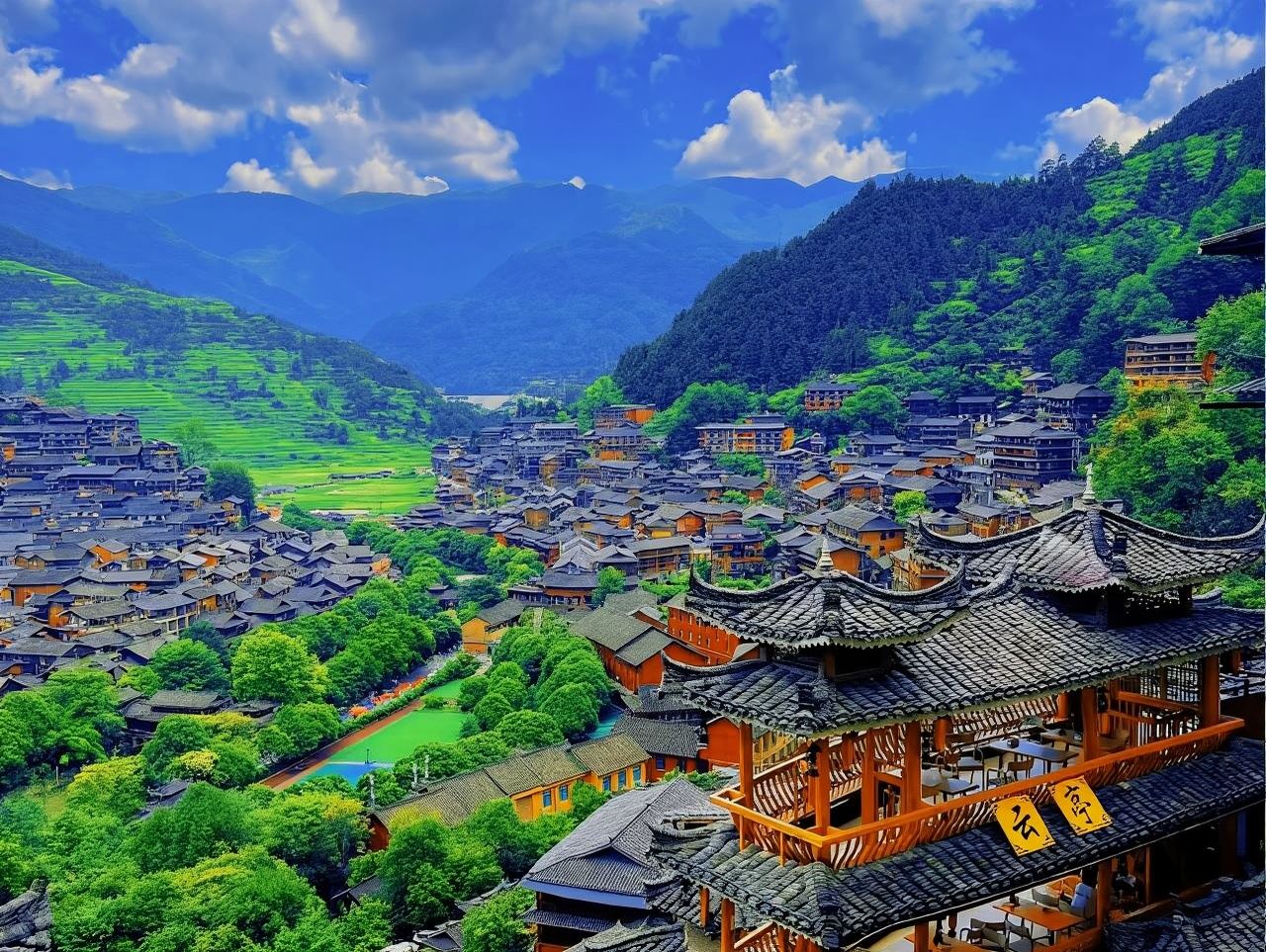 Guiyang round-trip: Xijiang Qianhu Miao Village|Customized private charter day tour [Multiple languages including Chinese and English]