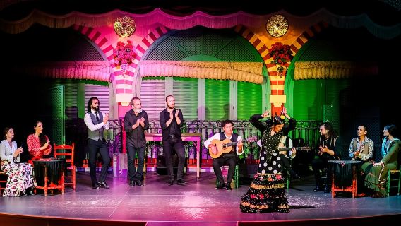 Vé vào cổng xem biểu diễn Flamenco tại El Palacio Andaluz ở Sevilla