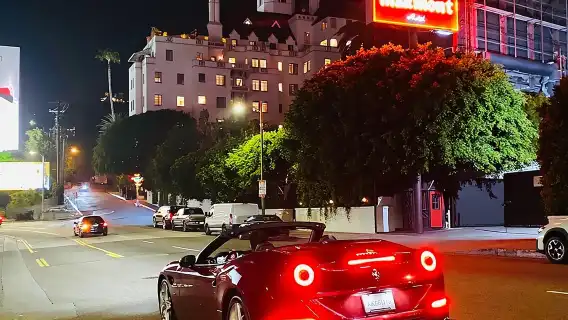 20-Minute Tour: Hollywood Blvd to Sunset Blvd in a Ferrari