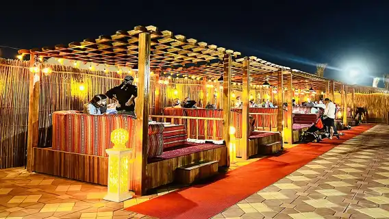 杜拜沙漠營地體驗一日遊|網紅沙漠衝沙騎駱駝特色表演含餐含接駁