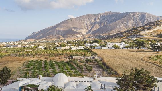 Santorini: Recorrido turístico tradicional en autobús con puesta de sol en Oia