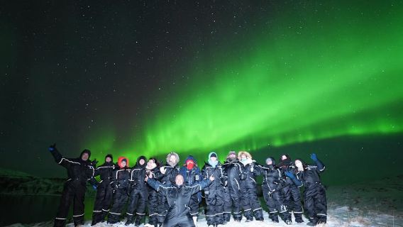 Desde Tromsø: Tour de la aurora boreal en minibús con fotos
