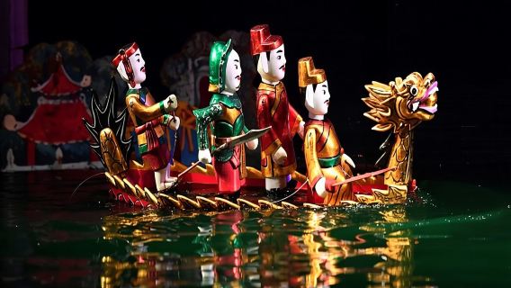 Hanoi: biglietto per lo spettacolo di marionette sull'acqua Lotus