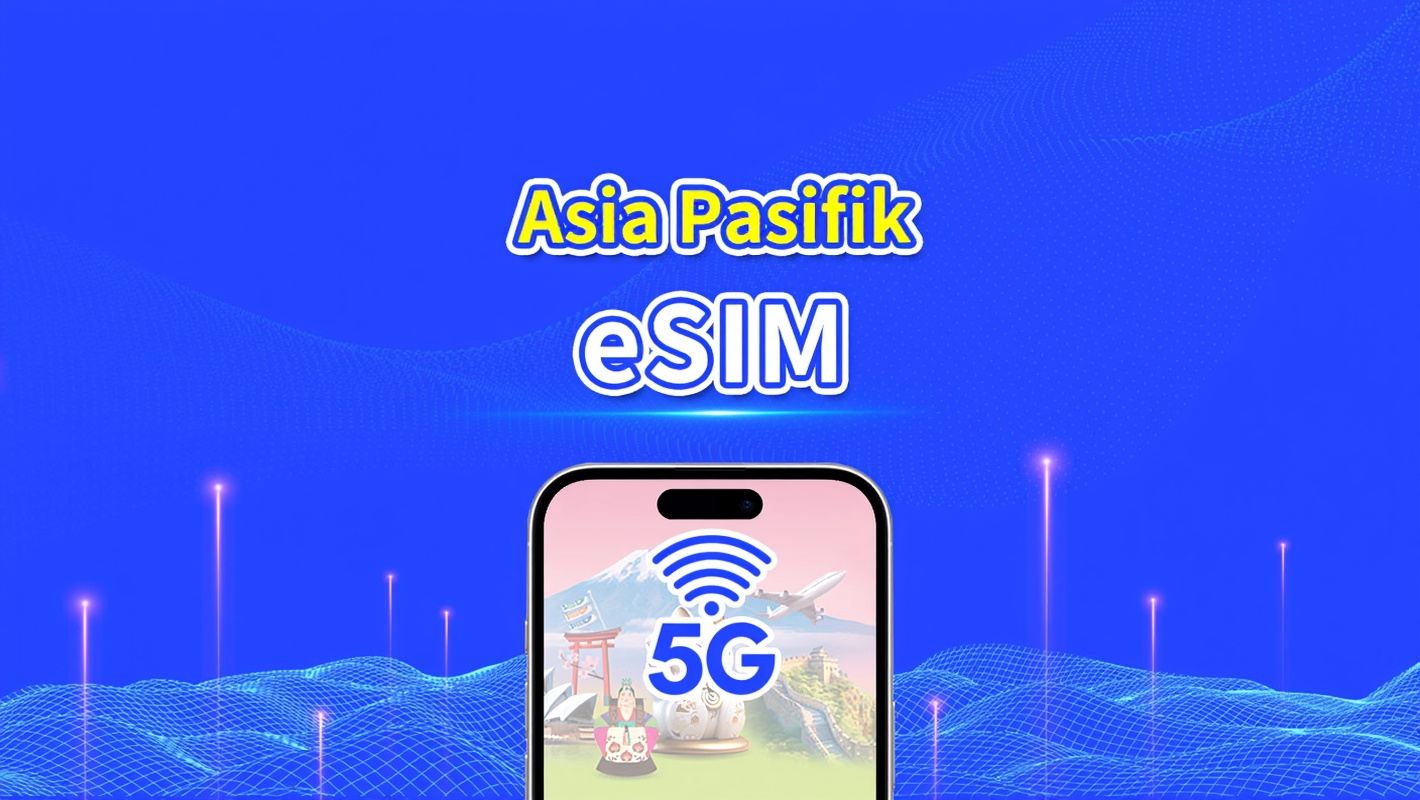 eSIM 4G/5G Asia & Oseania | Paket Data Harian/Total | 1–30 Hari | Penagihan 24 Jam | QR Code