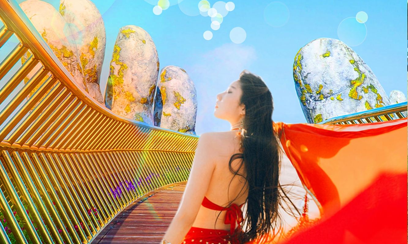 tour di un giorno opzionale a Da Nang con Colline di Ba Na, funivia, Ponte delle Mani di Buddha, Parco dei Sogni e opzione per piccoli gruppi VIP