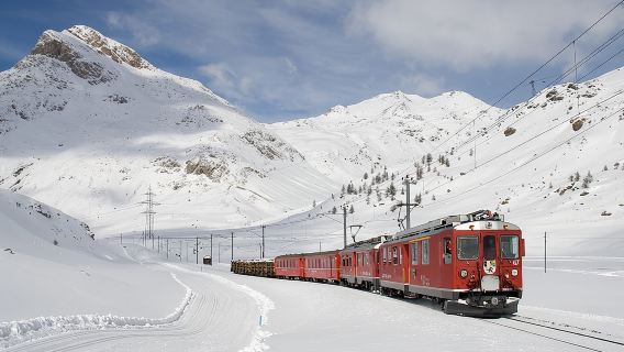 Bernina Red Train And St Moritz Tour from Milan