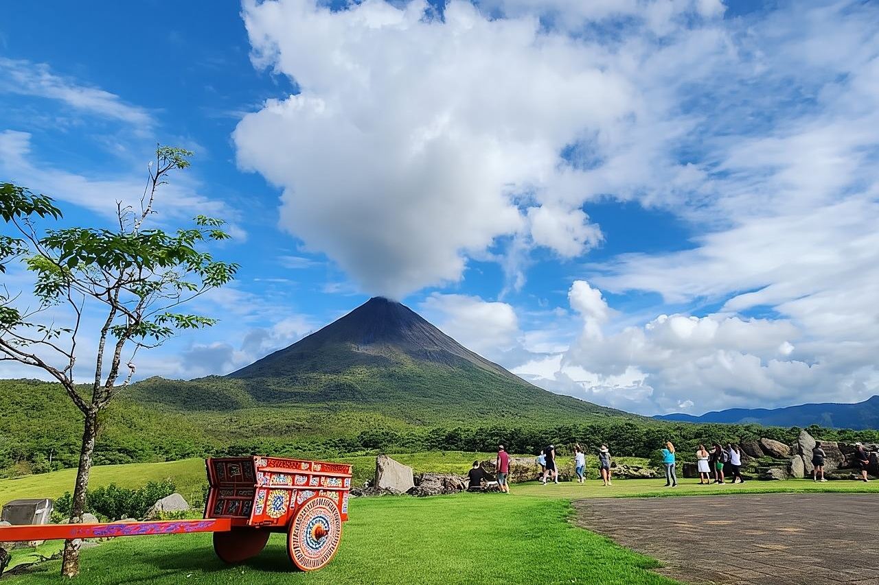 Tour di un giorno intero al vulcano Arenal e alle sorgenti termali di Baldi da San Jose