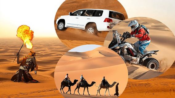 Doha: Desert Safari With Quad bike ,Camel Ride And Sand Boarding
