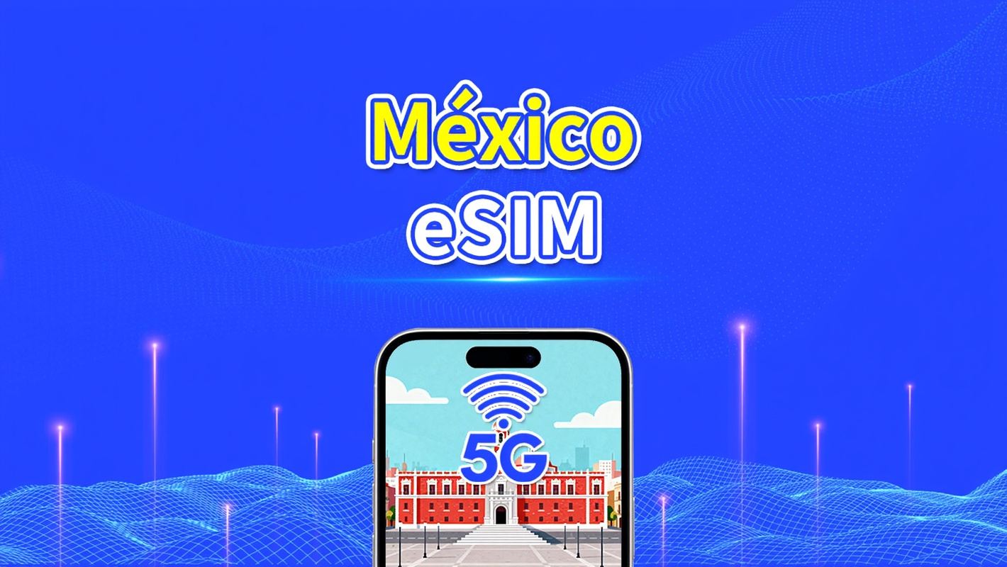 eSIM México | 5G/4G | Paquete diario/de datos | Datos de alta velocidad | Validez de 24 horas | 1-30 días | Código QR