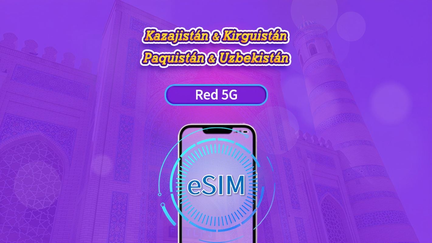 Kazajistán/Kirguistán/Pakistán/Uzbekistán | Pase diario/Plan Completo | Facturación cada 24 horas | 1-30 días | Código QR