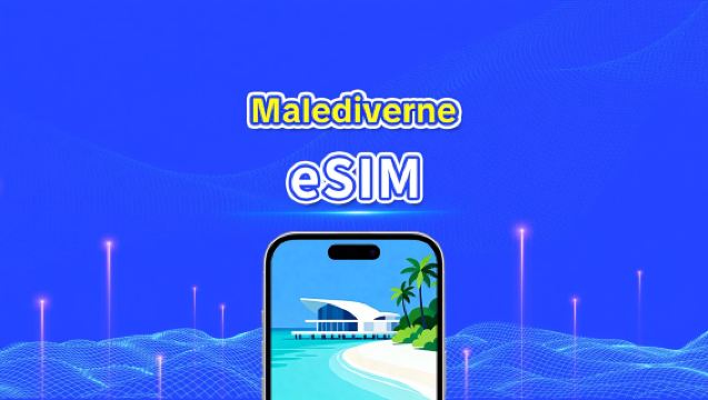 Maldiverne eSIM | 5G/4G | Højhastighedsdata | 24 timer | Valgfrit antal dage | QR-kode
