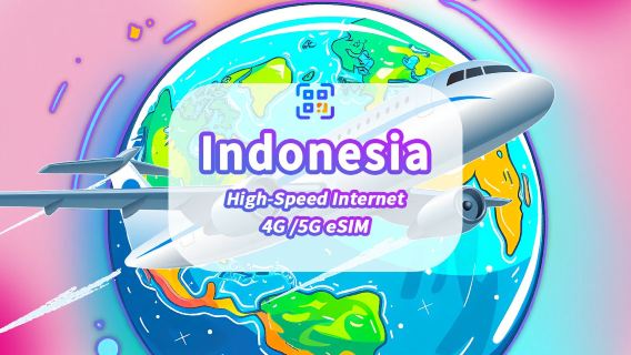 Indonesien eSIM | Highspeed-Daten | 5G/4G | Tagespaket/Datenpaket | Natürlicher Tag | 1–30 Tage | QR-Code