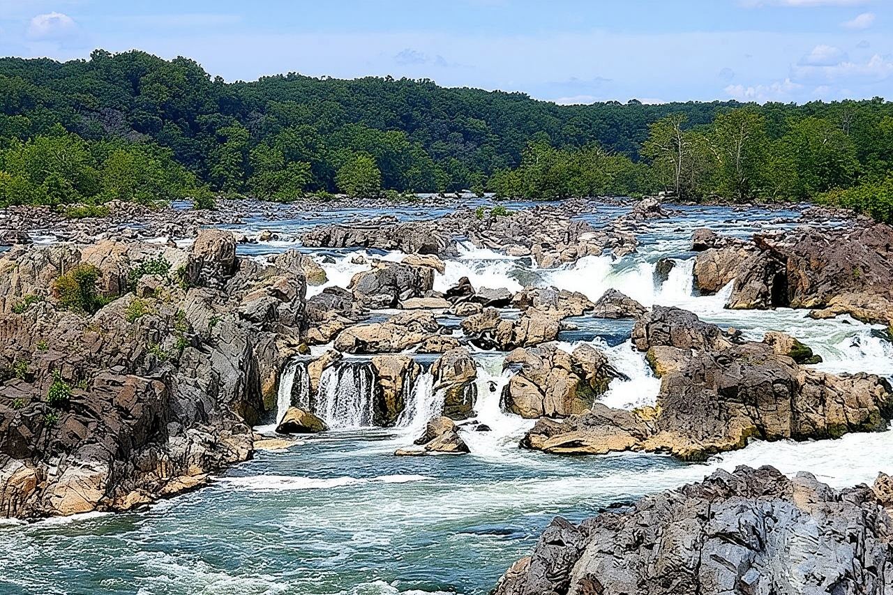 Tur Pendakian Air Terjun Mandiri melalui Taman Nasional Great Falls