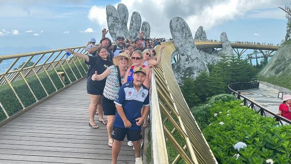 Tour privato di Ba Na Hills e Marble Mountains con pasto di street food