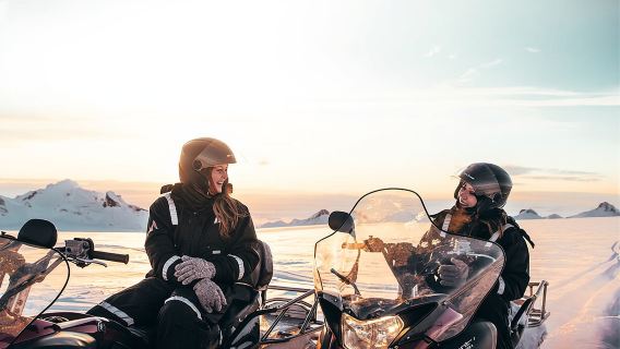 Golden Circle Super Jeep Adventure with Snowmobiling on Glacier
