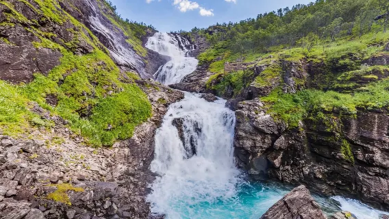 Passeio de um dia com transporte privativo: Fiorde de Aurland + Vila de Voss + Trem de Flåm + Flåm