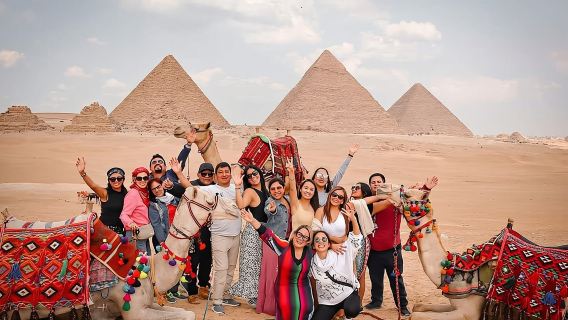 Pyramids of Giza & Sakkara with Camel Ride and Lunch Private Tour