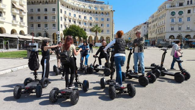 Thessaloniki: begeleide elektrische ATV-nachttour