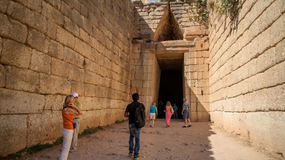 Excursión de un día a Micenas y Nauplia con guía, entradas y recogida en el hotel.