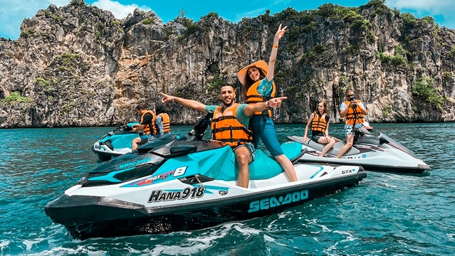 布吉海上電單車自由駕駛 6島／9島出海浮潛半日遊  Yamaha／Seadoo多型號可選  泰國旅遊