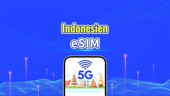 Indonesien 5G eSIM| Multitäckning| Dagligt/Totalt datapaket | 1–30 dagar | Kalenderdag-fakturering | QR-kod