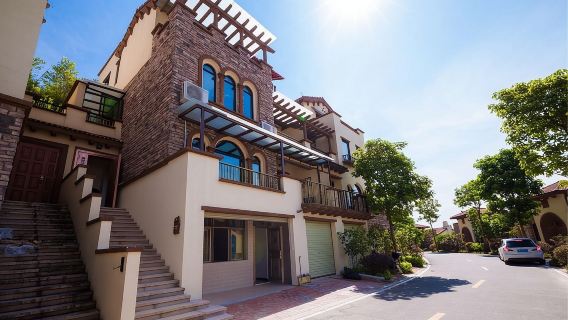 惠州南崑山溫泉大觀園·過夜露營【5房獨棟溫泉別墅 桌球+KTV+烤爐+麻將+溫泉泡池】